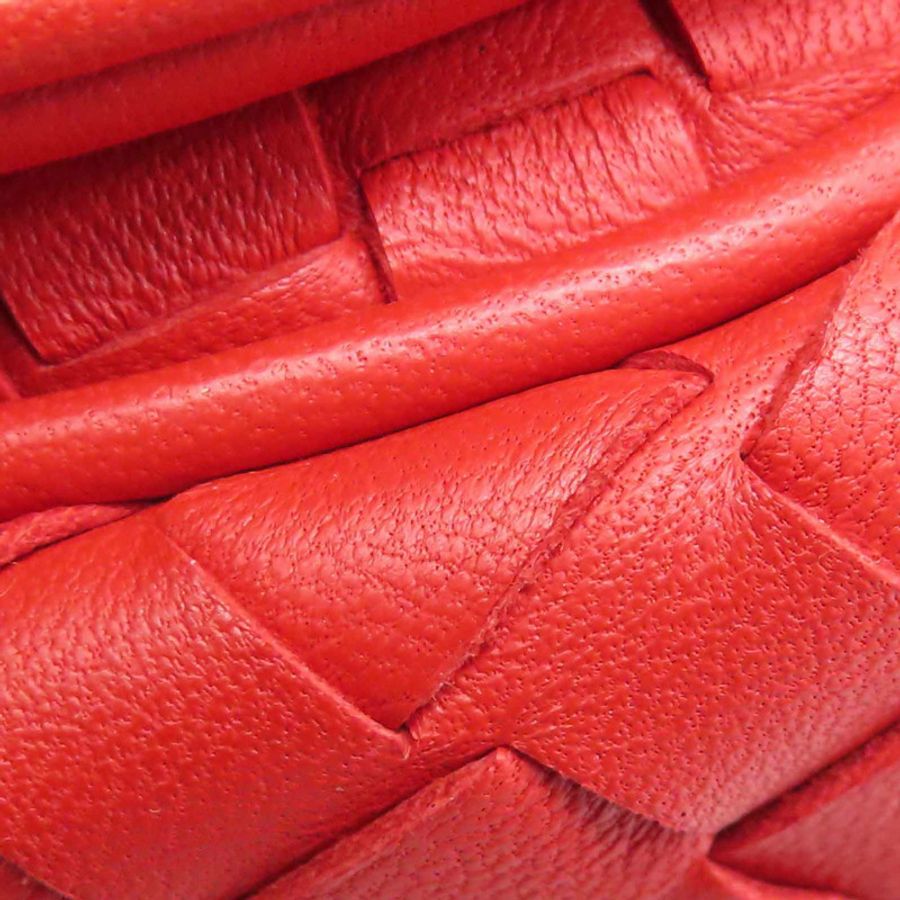 紅色羊皮編織肩背 247021791【BOTTEGA VENETA BV 寶緹嘉】 247021791-11