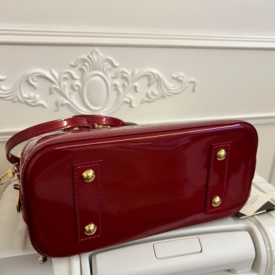 Lv Alma BB in red Monogram Vernis 小款限量色-2