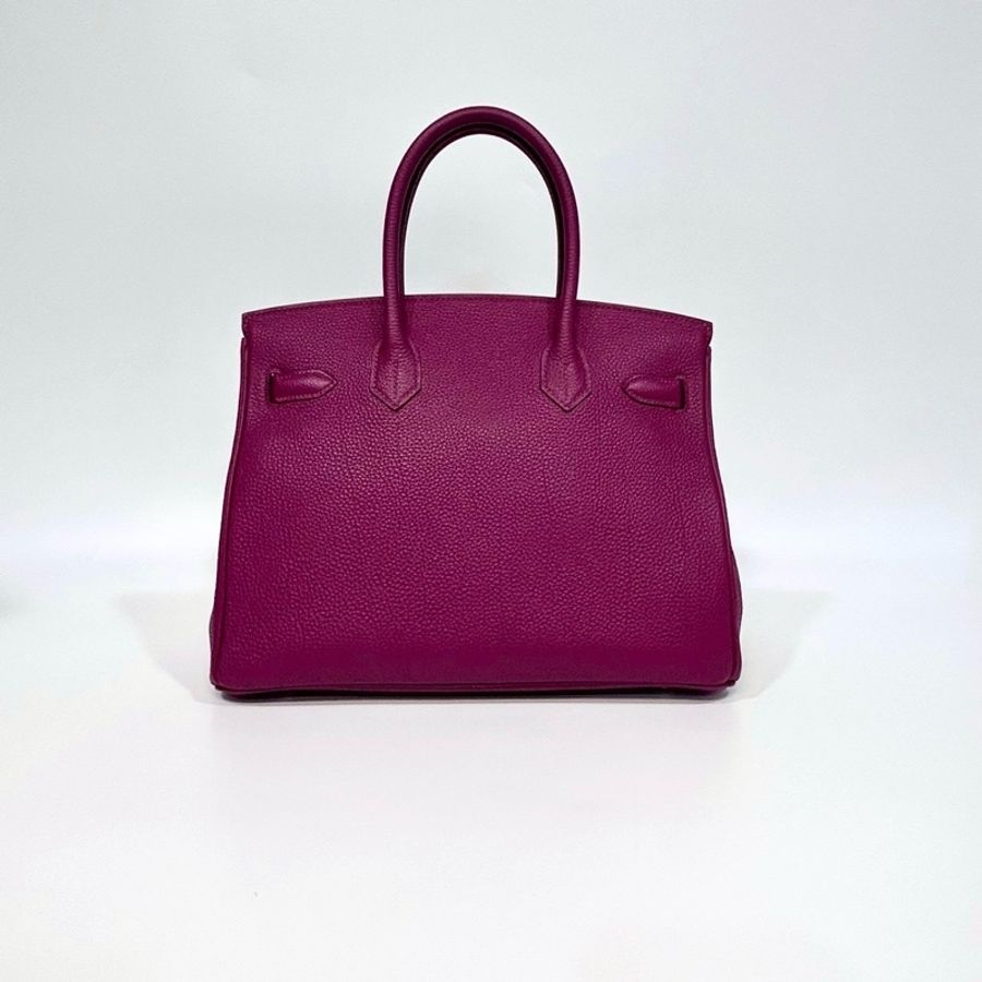HERMES k5托斯卡紫TOGO皮銀釦birkin30-3