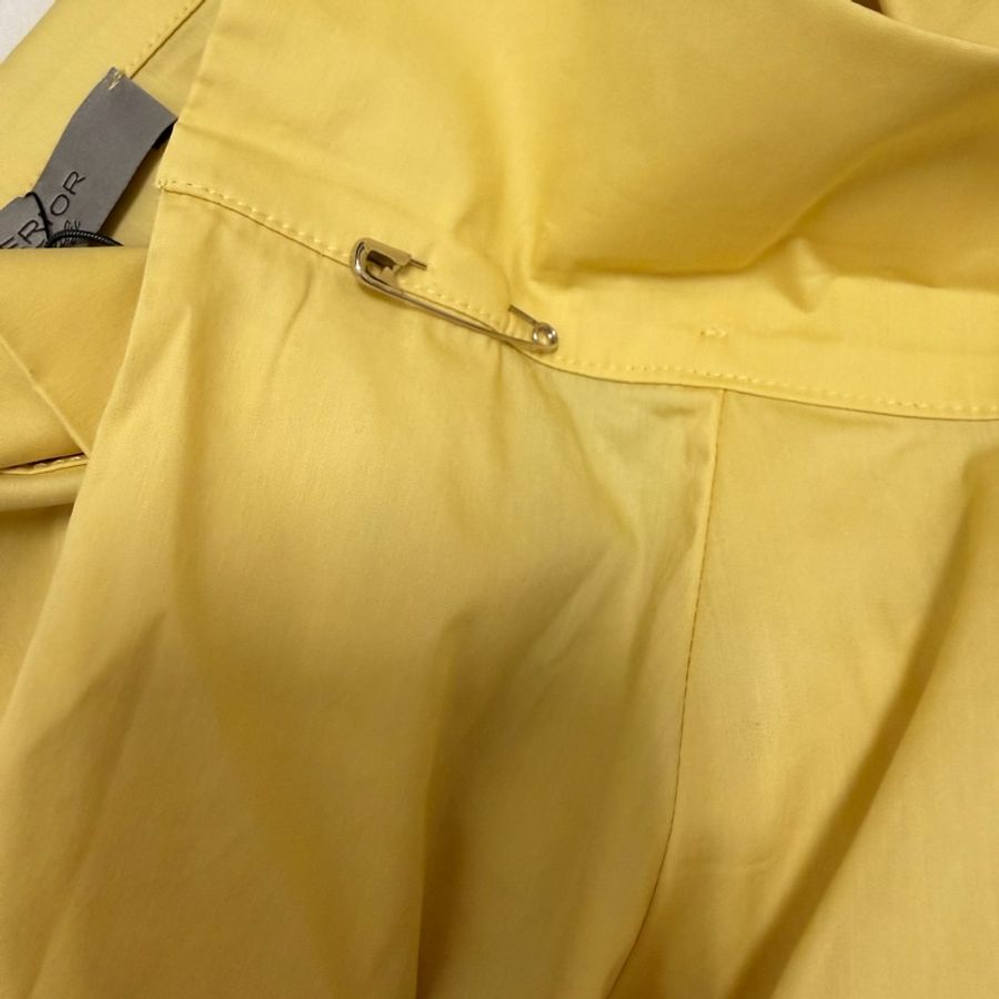 義大利萬元精品D.Exterior 黃色寬領7-8分袖上衣 M-L可穿-8