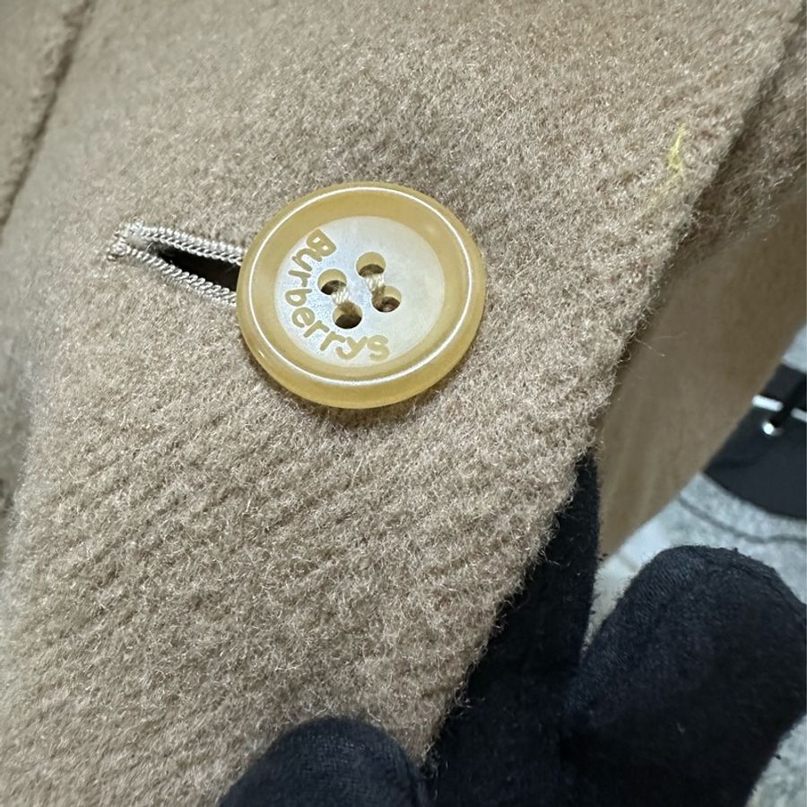 Burberry 羊毛駝色大衣-11