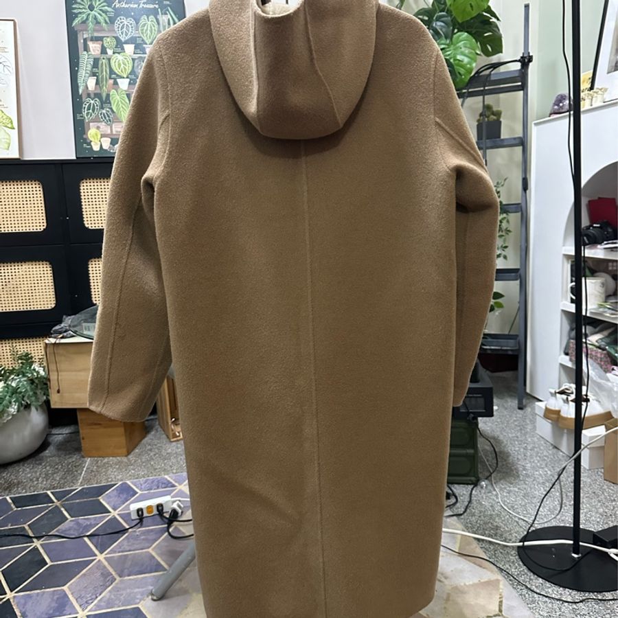 Burberry 羊毛駝色大衣-12
