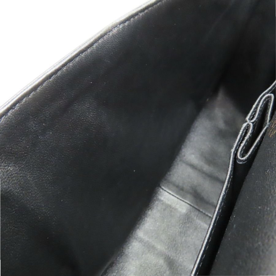 黑色菱格紋皮革 2.55 28CM 金鍊肩背 【CHANEL 香奈兒】 A37587-5