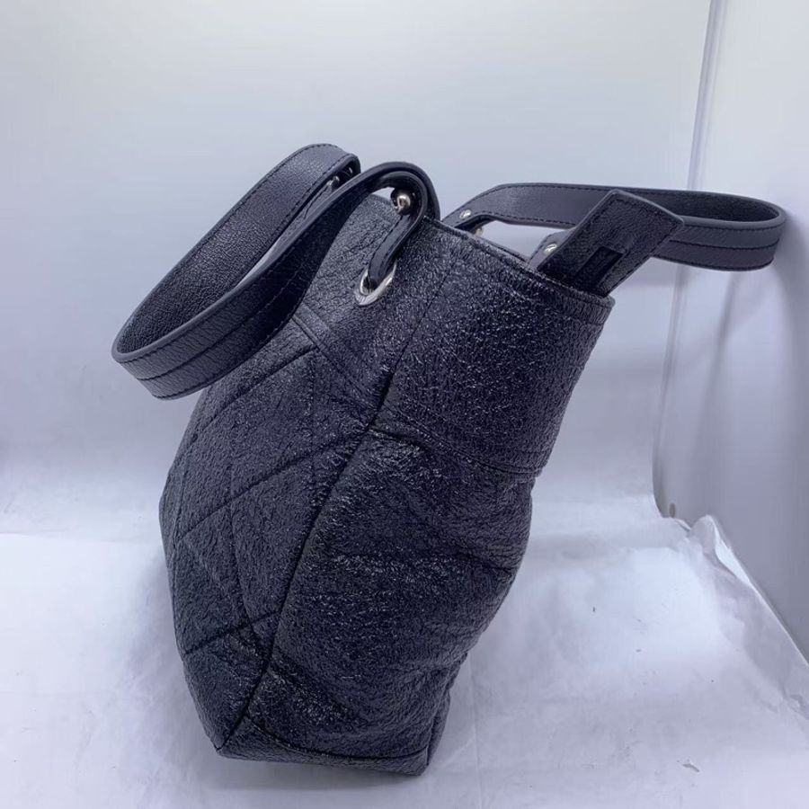 香奈兒 Chanel 黑銀小號 tote 單肩 手提包-5