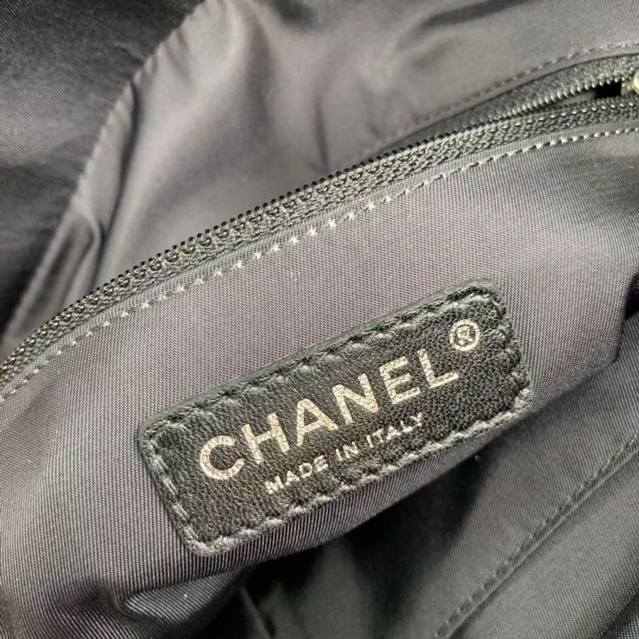 香奈兒 Chanel 黑銀小號 tote 單肩 手提包-11