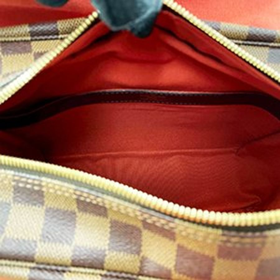 ＊奢華大道國際精品＊【L3312】LV 咖啡色棋盤格 NAGLIO 上蓋釦式郵差包 N45255-3