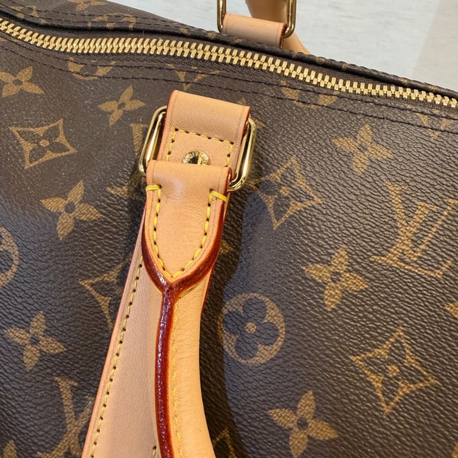 LV 原花金釦Keepall 50手提斜背旅行袋M41416-5