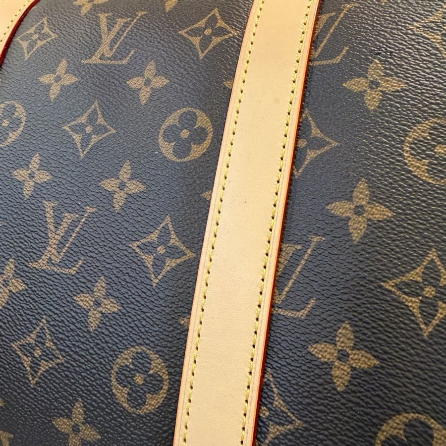 LV 原花金釦Keepall 50手提斜背旅行袋M41416-20