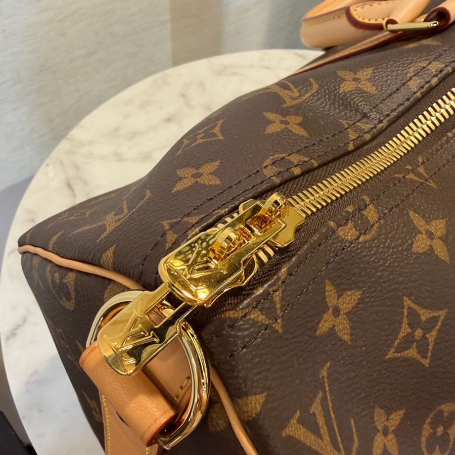 LV 原花金釦Keepall 50手提斜背旅行袋M41416-21