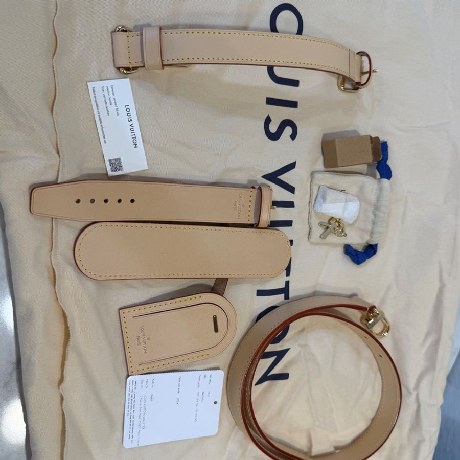 LV 原花金釦Keepall 50手提斜背旅行袋M41416-28