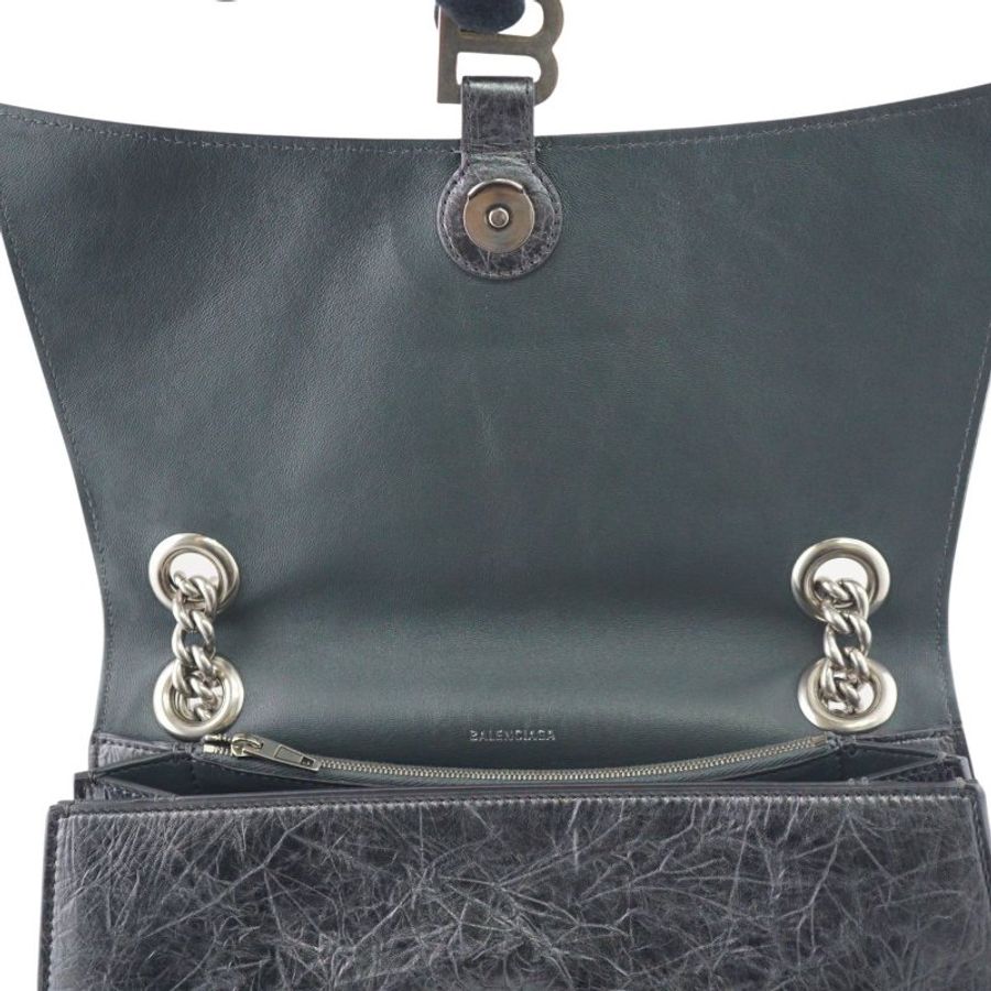 BALENCIAGA 巴黎世家 Crush中號鏈條包 肩背包 斜背包 沙漏包(附購證)-14