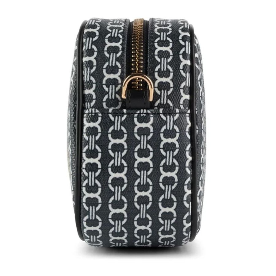 【TORY BURCH】印花尼龍斜背包-黑色-2