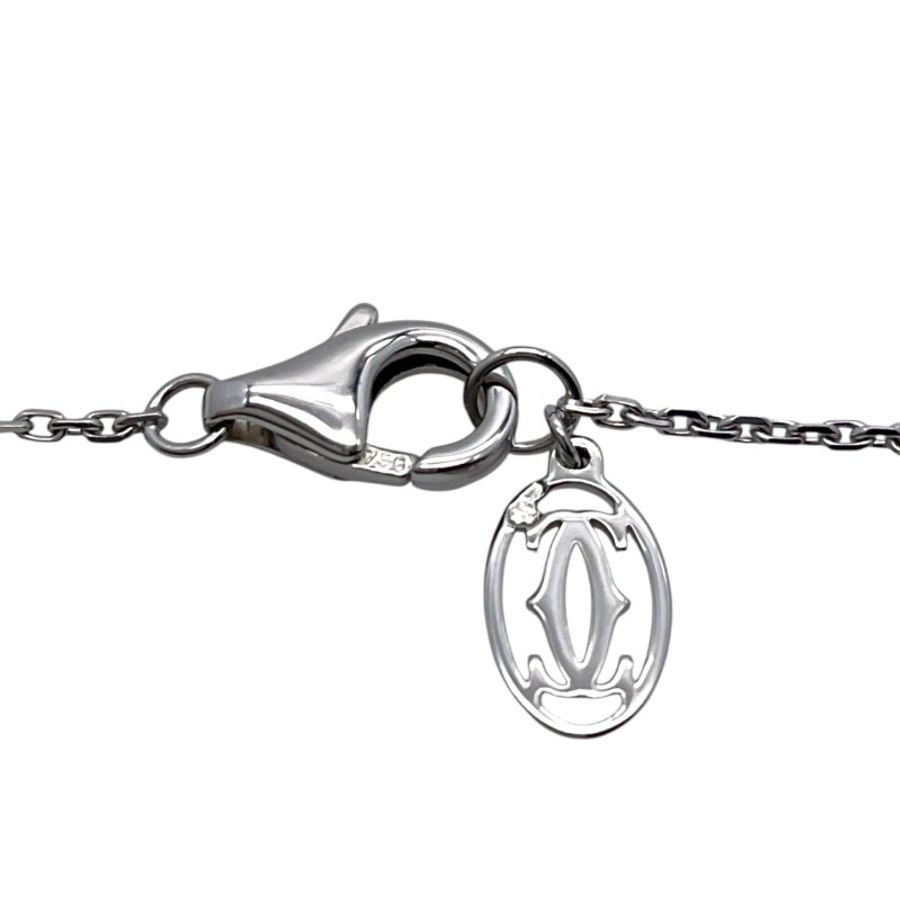 Cartier 卡地亞 Galanterie de Cartier 18K 白金 鑽石 項鏈-4