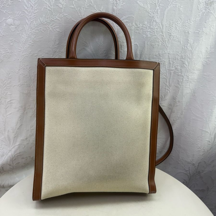 Celine 馬車Logo 印花帆布 手提袋/ 斜孭袋-1