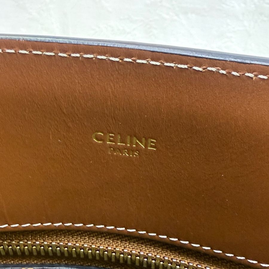 Celine 馬車Logo 印花帆布 手提袋/ 斜孭袋-6