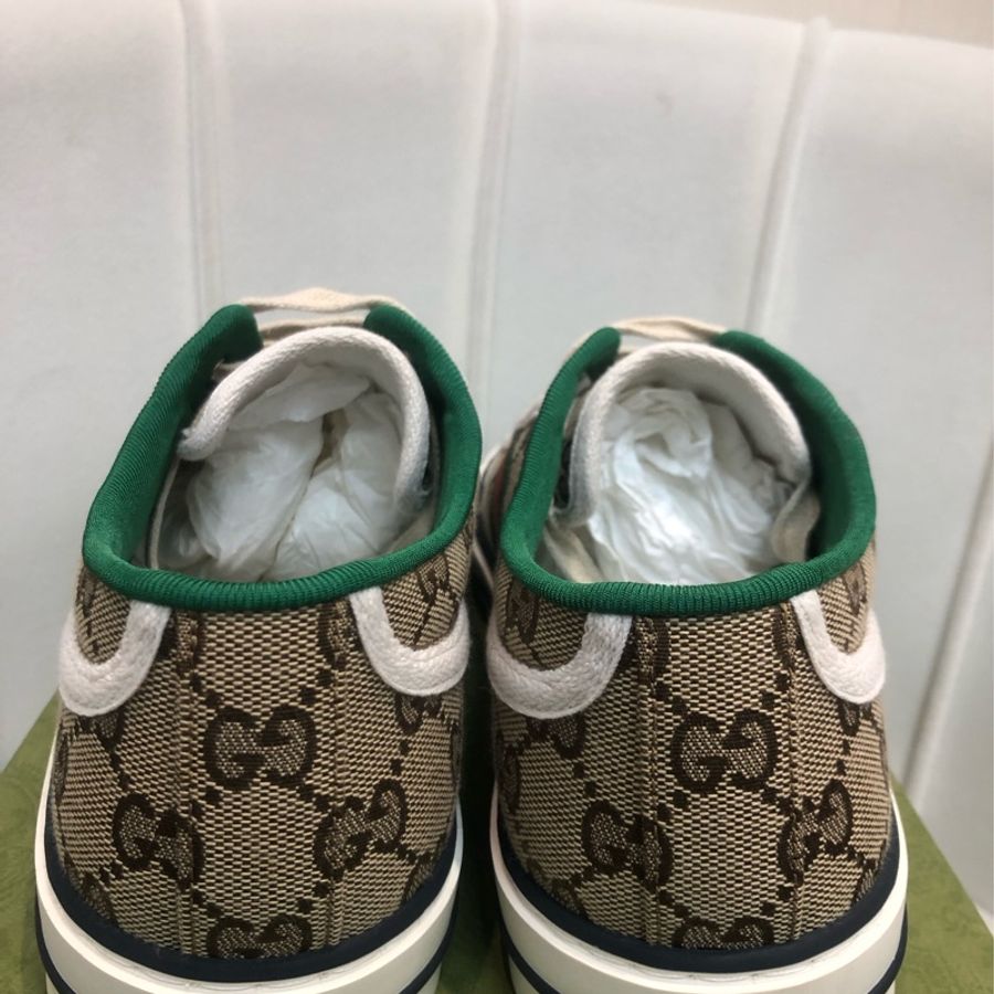 (領券立減!)Gucci 老花1977經典款男裝休閒鞋 7.5 碼 XB897-13