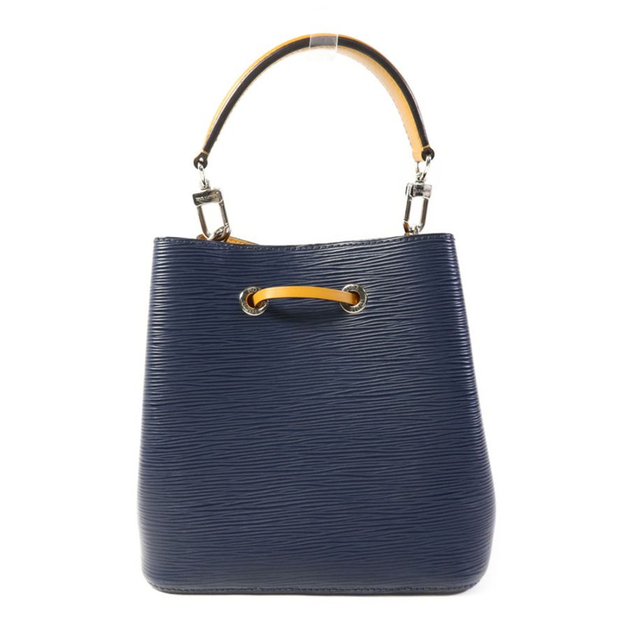 LOUIS VUITTON Epi Neo Noe BB銀扣手挽肩背兩用袋深藍色-1
