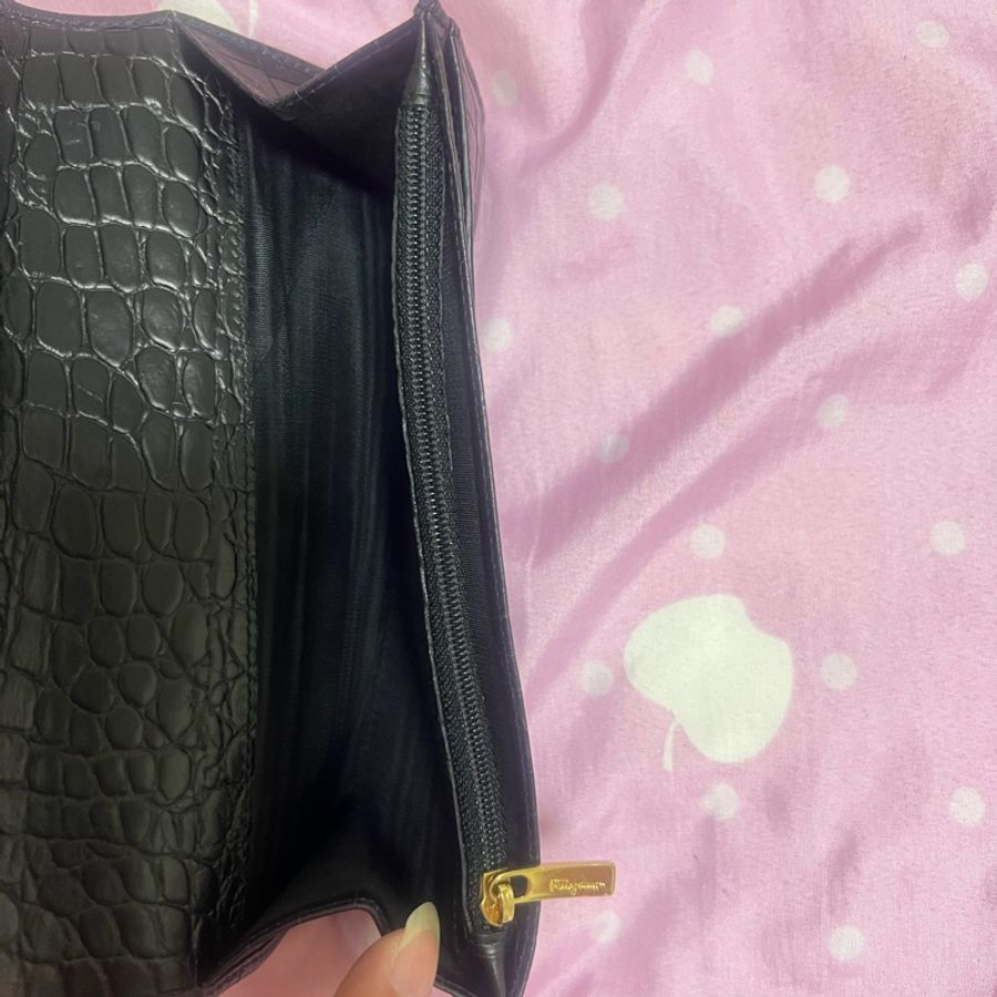 Salvatore Ferragamo黑色長夾-7