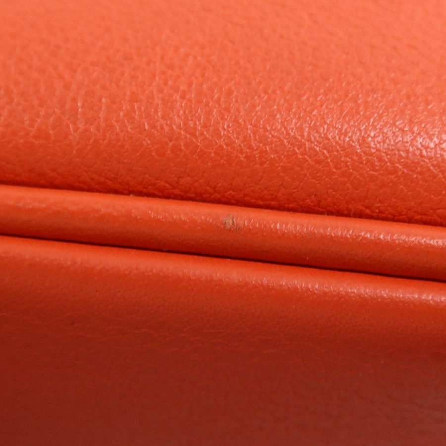 HERMES Swift皮革Berline 21 Mini銀扣肩背袋Rouge Casaque-12