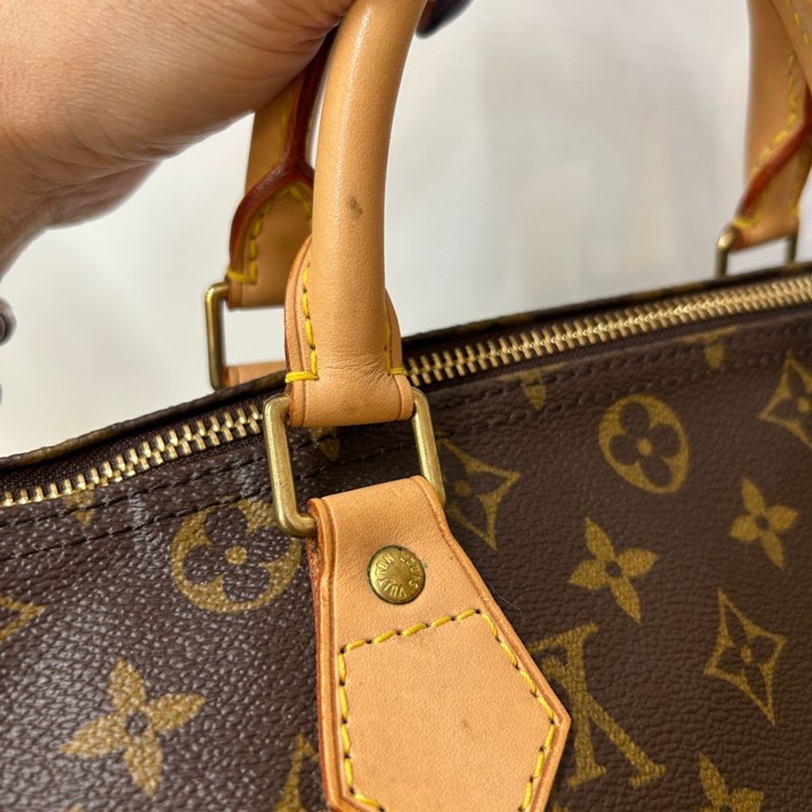 LV 原花speedy30手提波士頓包-9