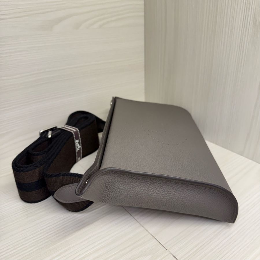 HERMES VIDEPOCHES 8F錫器灰銀釦 TOGO W刻-3