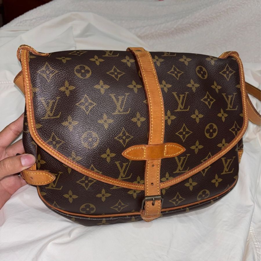 LV 雙子星 Louis Vuitton saumur 雙面馬鞍包-0