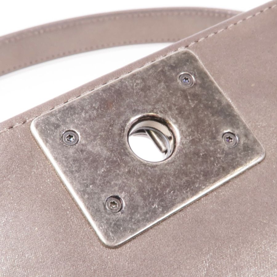 CHANEL 【激減優惠】牛皮皮革Boy 20 Chain Shoulder Bag銀扣鏈帶肩背袋-14