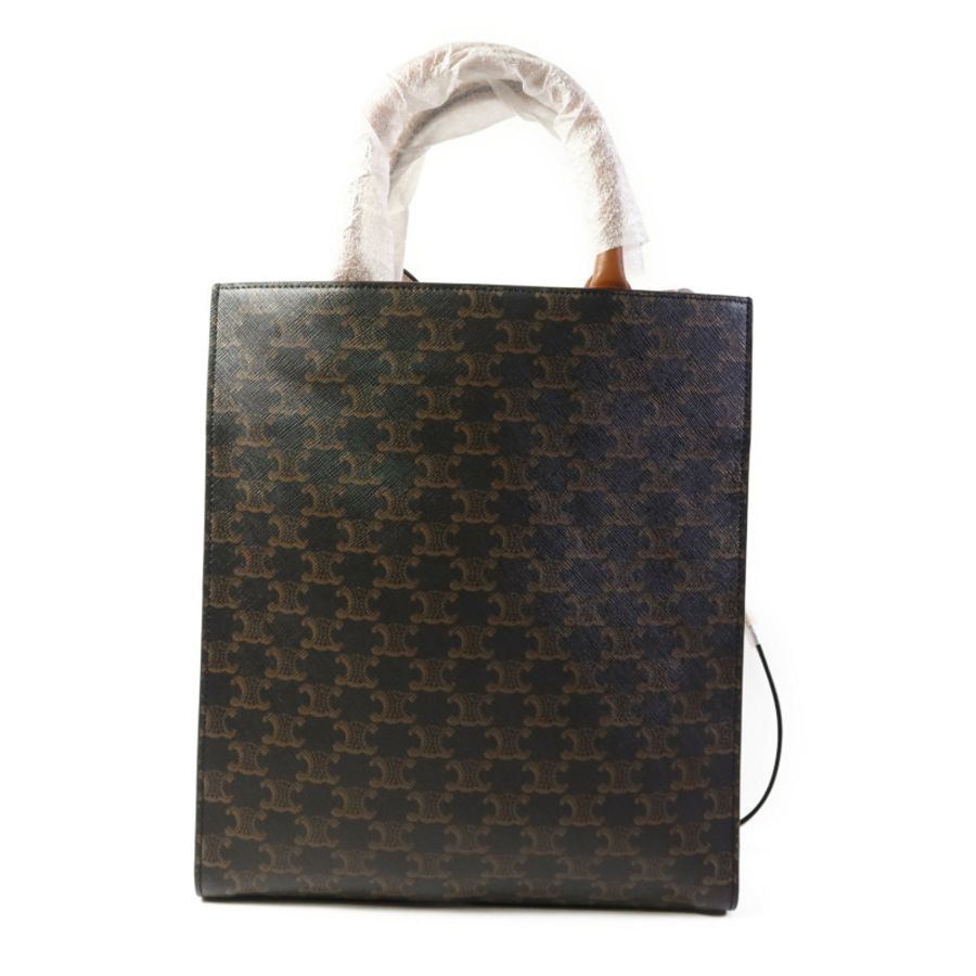 CELINE 【激減優惠】塗層帆布Triomphe Cabas Tote Bag金扣手挽肩背兩用袋-1