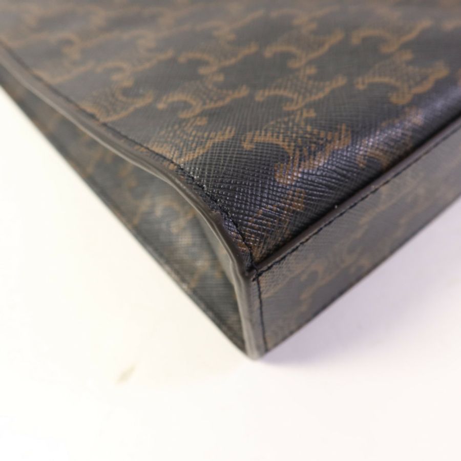 CELINE 【激減優惠】塗層帆布Triomphe Cabas Tote Bag金扣手挽肩背兩用袋-10