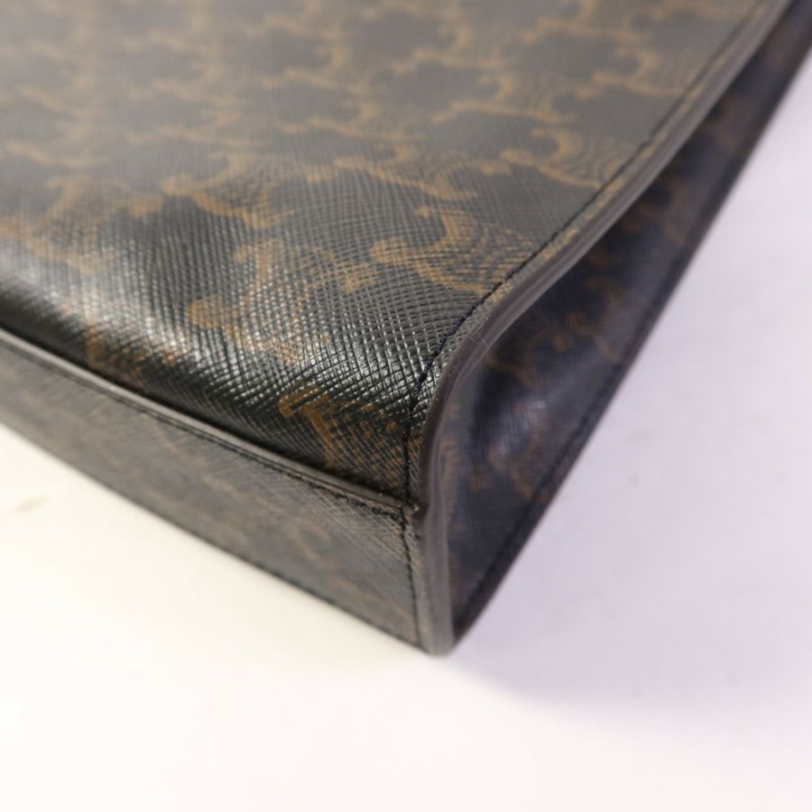 CELINE 【激減優惠】塗層帆布Triomphe Cabas Tote Bag金扣手挽肩背兩用袋-11