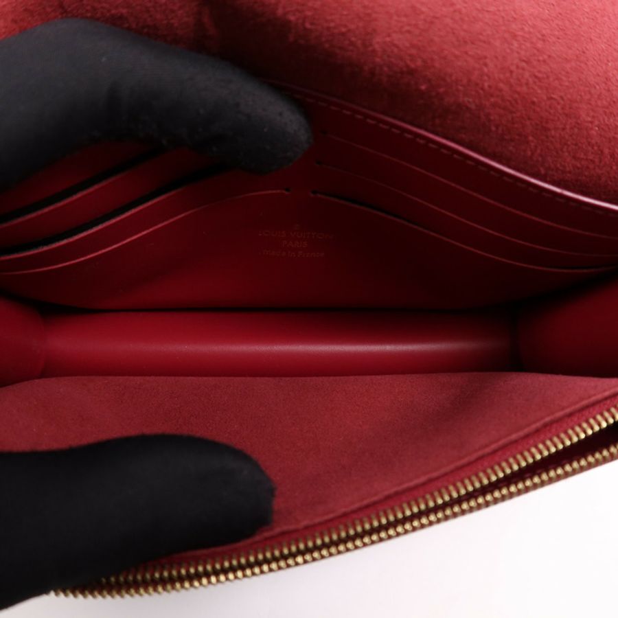 LOUIS VUITTON Monogram Portefeuille Flore金扣鏈帶肩背袋-13