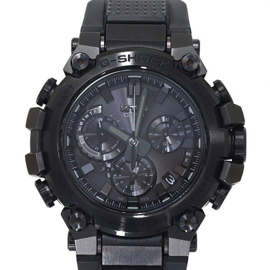卡西歐 G-Shock 男士手錶 MTG-B3000B-1AJF 太陽能 20 ATM 防水 黑色錶盤-0