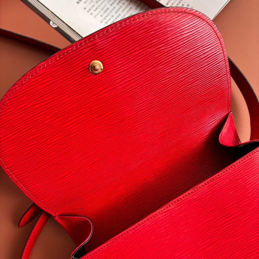 ::LOUIS VUITTON:: LV M52197  Epi Saint Cloud GM 單肩包紅色馬鞍包 斜背包-29