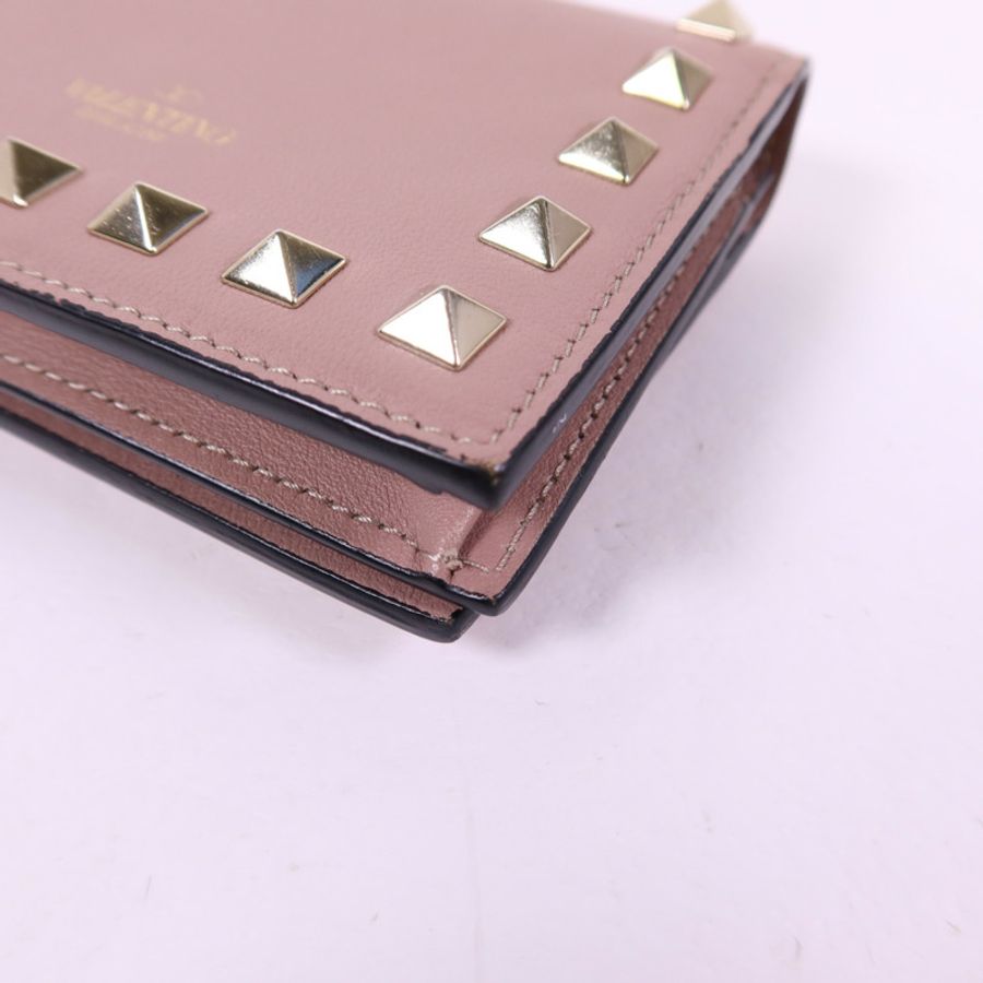 Valentino 牛皮皮革Bifold Wallet金扣錢包-16