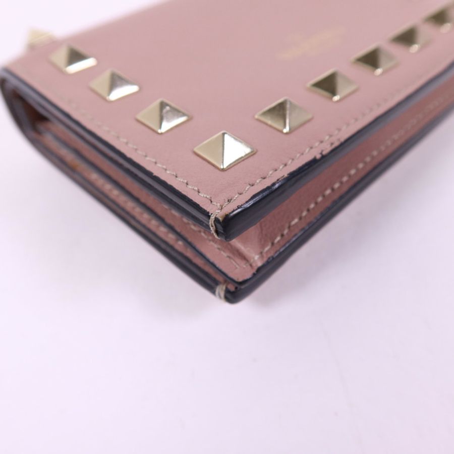 Valentino 牛皮皮革Bifold Wallet金扣錢包-17