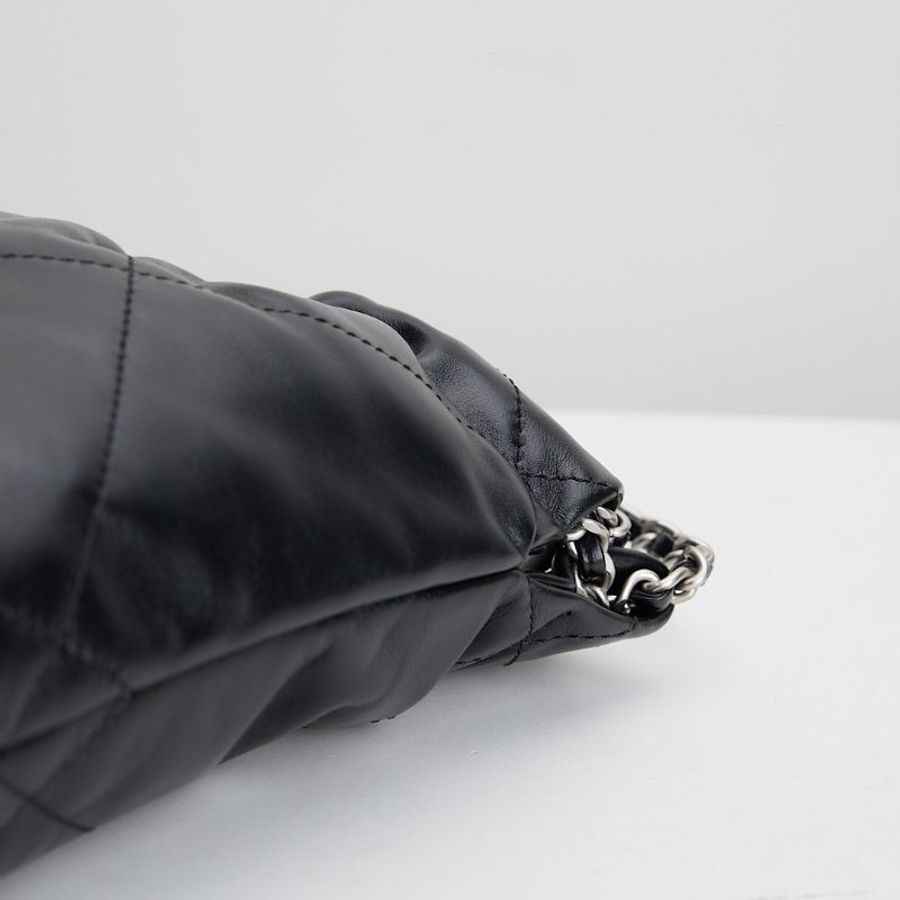 二手 Chanel 22bag mini 黑銀-9
