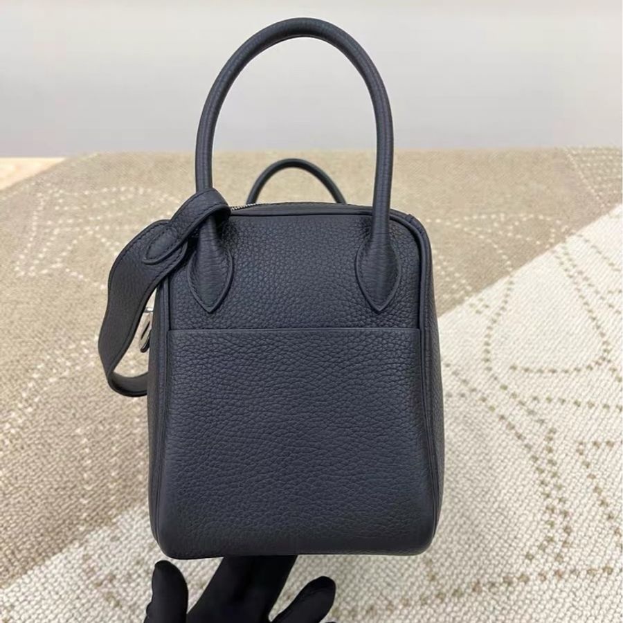 Hermes Lindy 26 黑銀-7