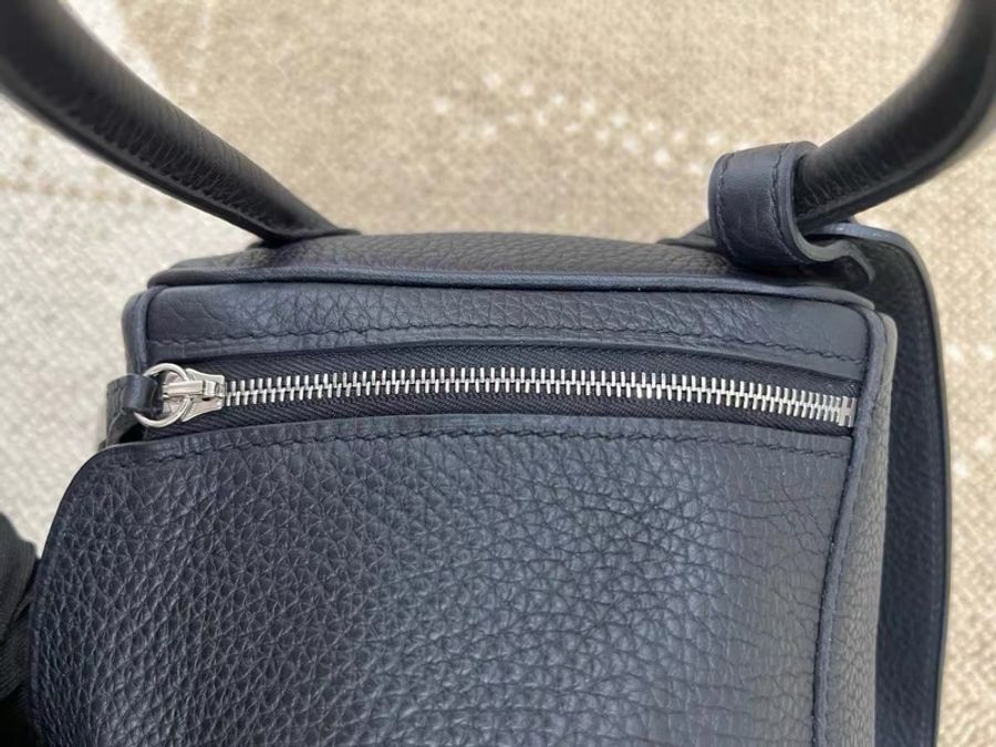 Hermes Lindy 26 黑銀-11