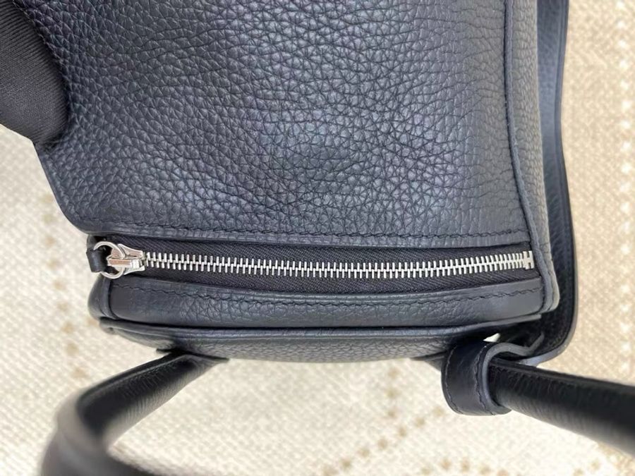 Hermes Lindy 26 黑銀-17