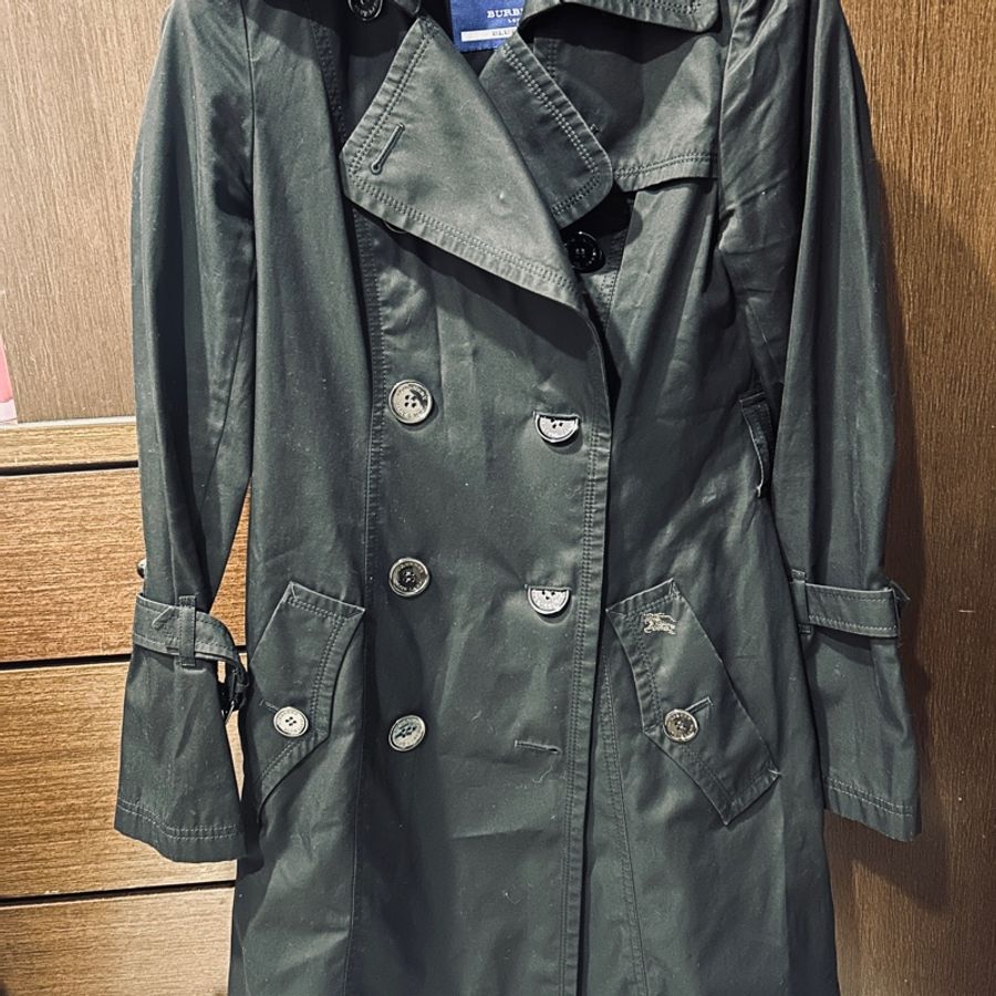 巴寶莉 burberry風衣外套藍標-2