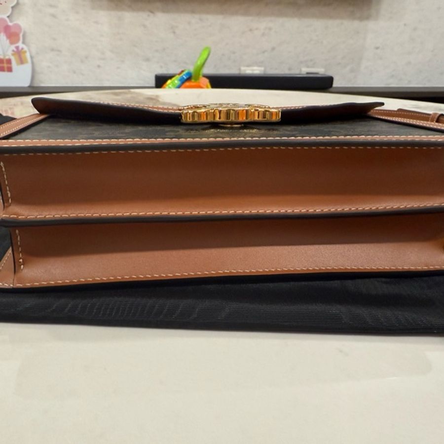 Celine (大款)經典老花信封包 Enveloppe Thriompe WOC包 肩背包-8