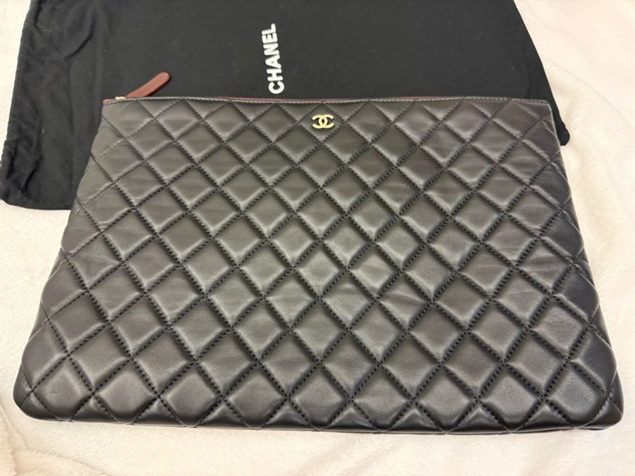 Chanel pouch clutch 經典黑色手拿包-33