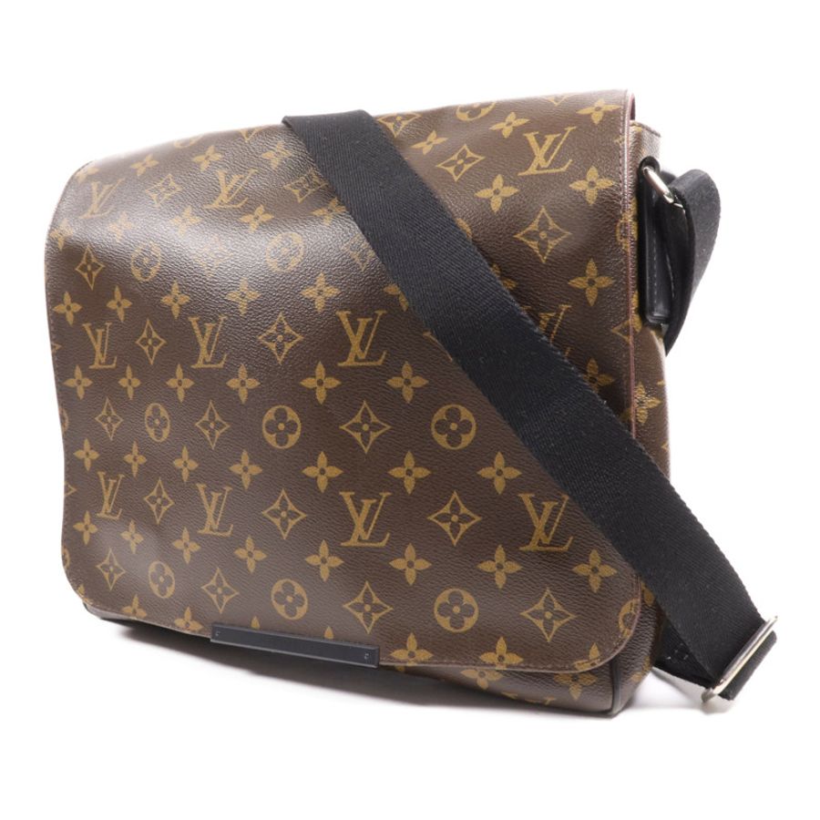 LOUIS VUITTON Monogram Macassar Distrist MM銀扣肩背袋-1