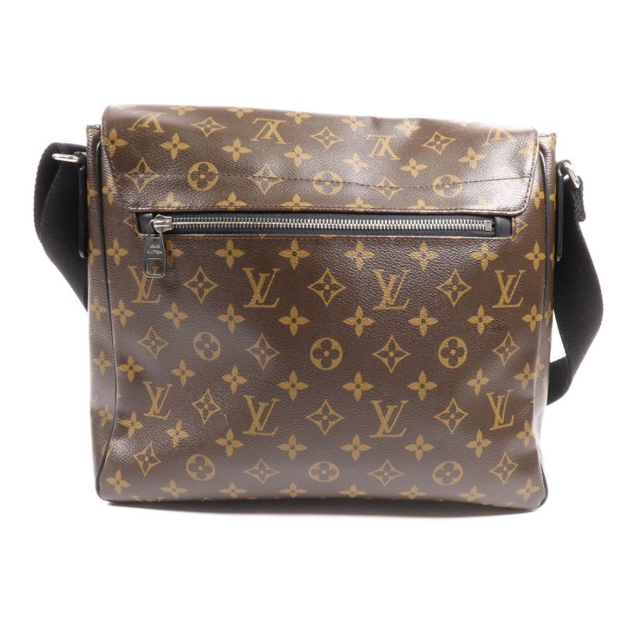 LOUIS VUITTON Monogram Macassar Distrist MM銀扣肩背袋-2