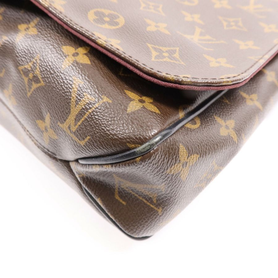 LOUIS VUITTON Monogram Macassar Distrist MM銀扣肩背袋-4