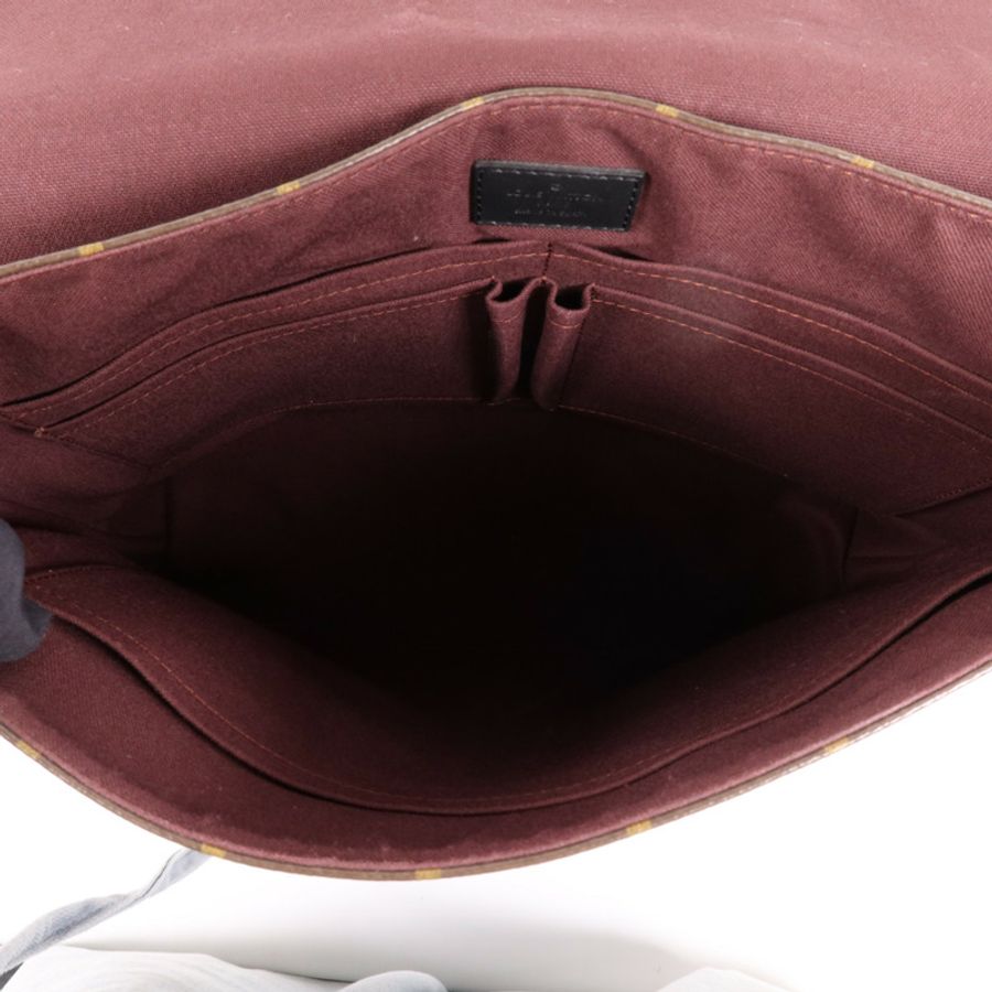LOUIS VUITTON Monogram Macassar Distrist MM銀扣肩背袋-10