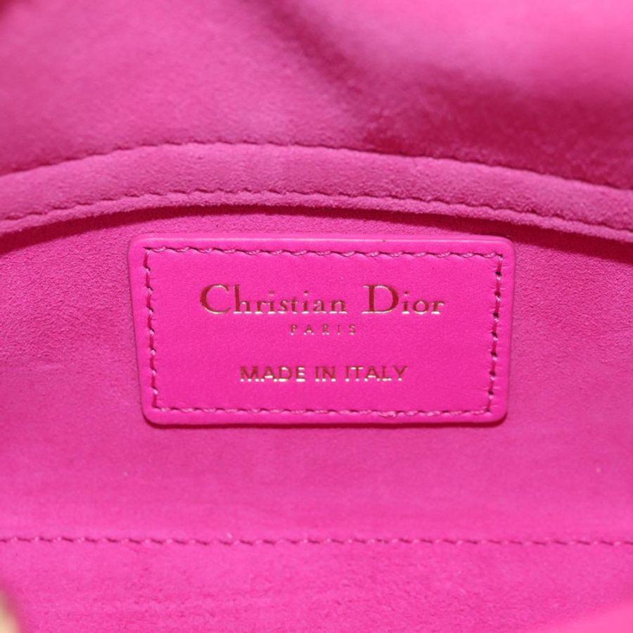 【日本直送】Christian Dior Cannage Lady D Joy 迷你羊皮兩用包 粉紅色 正品 145262SM-25
