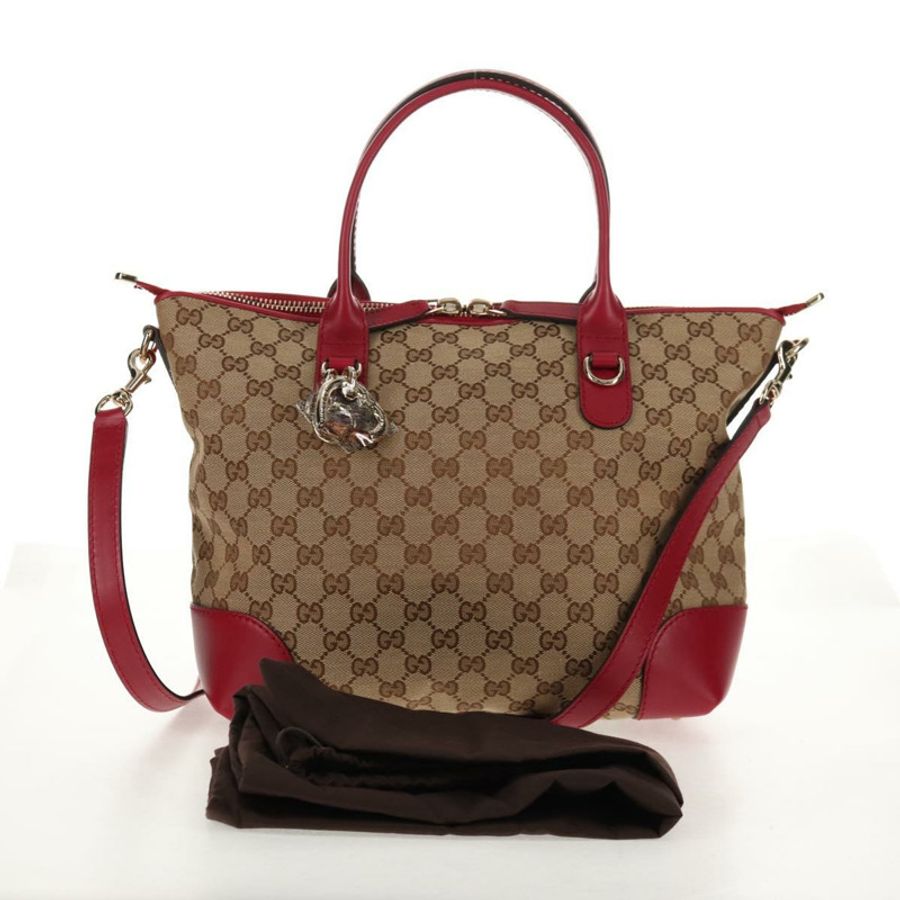 【日本直送】GUCCI GG帆布愛心圖案手提包 2way Beige Red Auth ki5996V-11