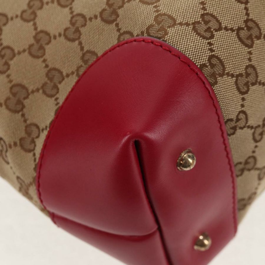 【日本直送】GUCCI GG帆布愛心圖案手提包 2way Beige Red Auth ki5996V-18