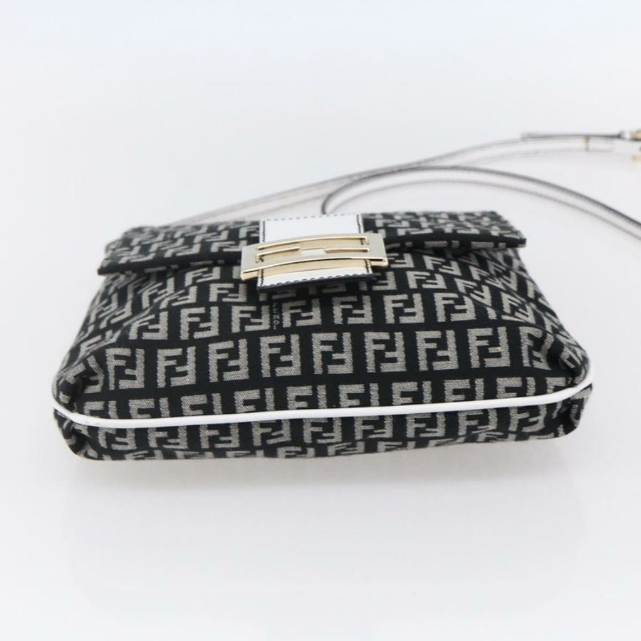 【日本直送】FENDI Zucchino 帆布 Mamma 水桶肩背包 棕色金色 正品 130807V-4